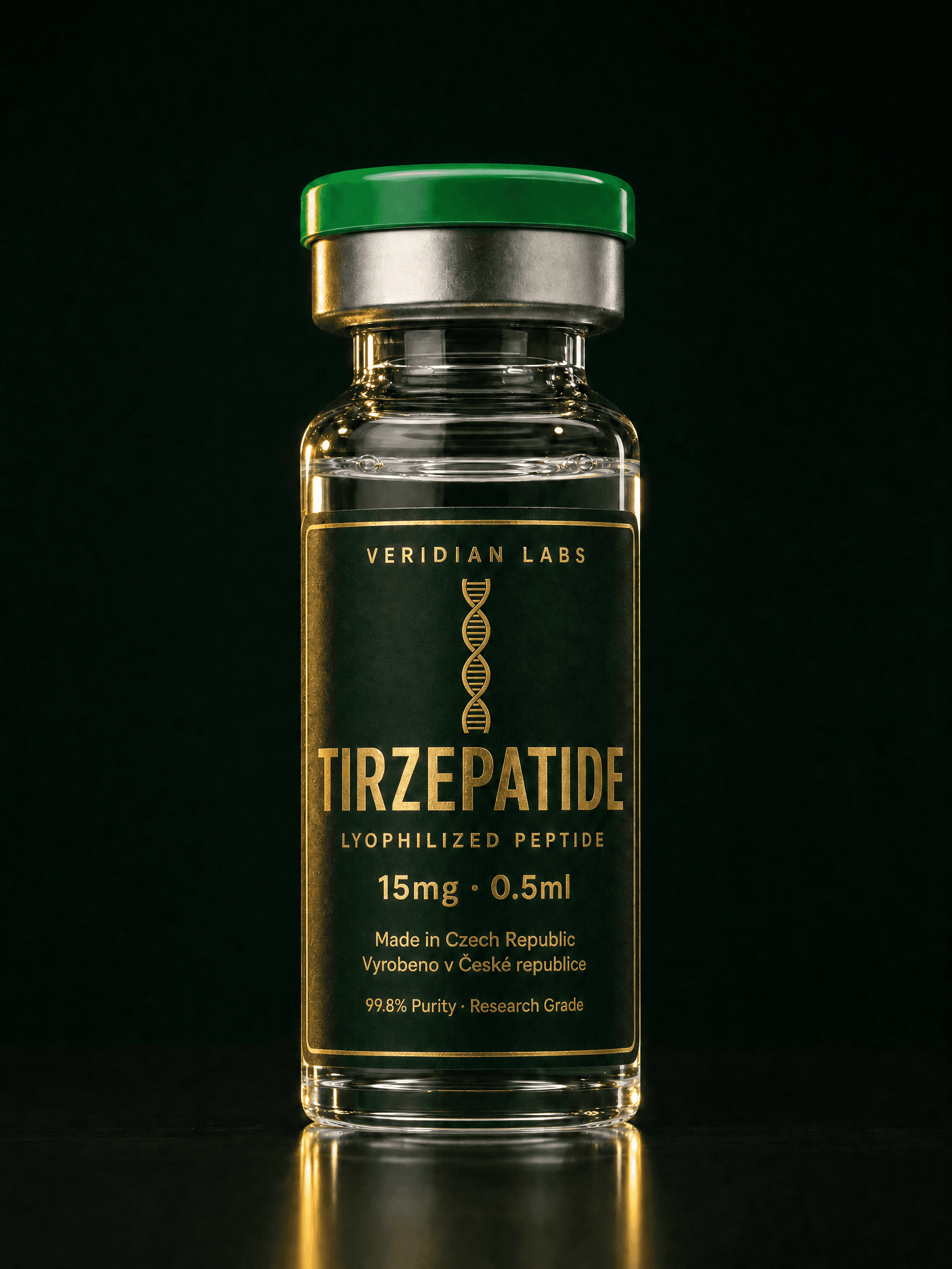 Veridian Labs Tirzepatide Gold Edition vial
